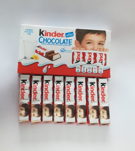 Kinder Chocolate X8- 100gr - Kg a $11500