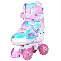 Comprar Patines 4 Ruedas Rollers Extensibles Luces Glitter Bipokids