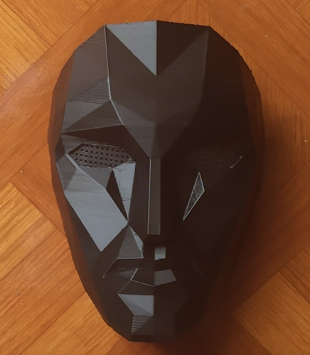 Máscara Juego Del Calamar Líder Soldados,negra.