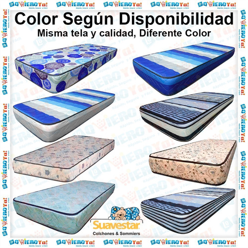 Colchon + Sommier Suavestar Extra Conjunto 190x80x18 + Almoh
