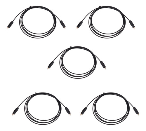 Imagen 4 de 5 de Cable De Audio Digital 5x Tos Fibra Óptica Od2.2 Para