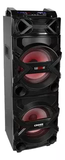 Parlante Crown Mustang DJS-1002BT portátil con bluetooth negro 220V