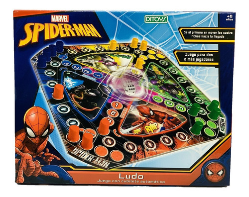 Spider Man Ludo Cubilete Automatico Mt3 1555 Ttm