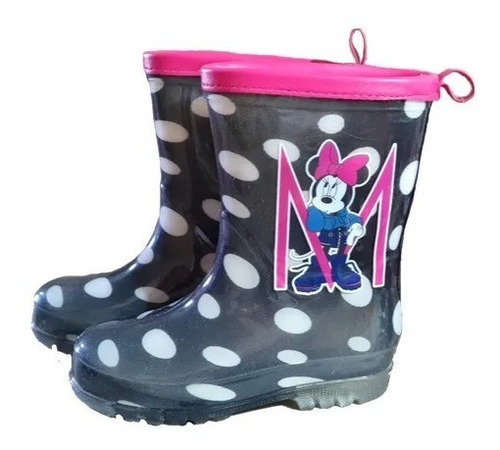 Botas De Agua Forradas Con Chiporro Y Luces Minnie Mouse