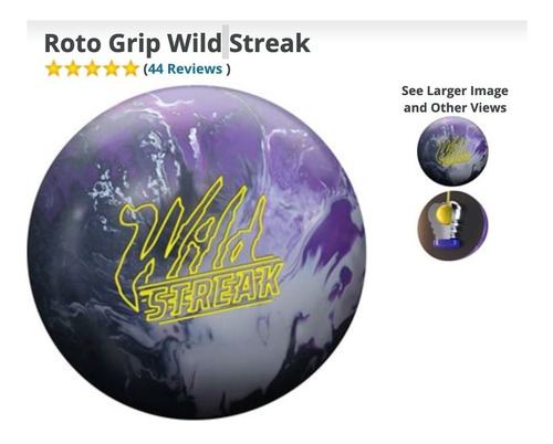 Bola Boliche Storm Roto Grip Wild Streak 15 Lb 