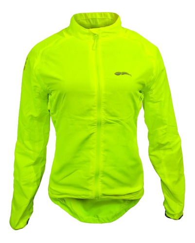 Campera Para Ciclismo Running Moto Fluo Dama Impermeable