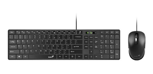 Imagen 1 de 3 de Kit Combo Teclado Mouse Genius Slimstar C126 Usb Español