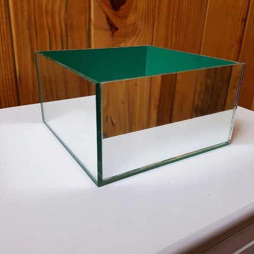 Vaso Espelhado - Vaso Vidro - Decoração - Tam. 15 X8 Cm