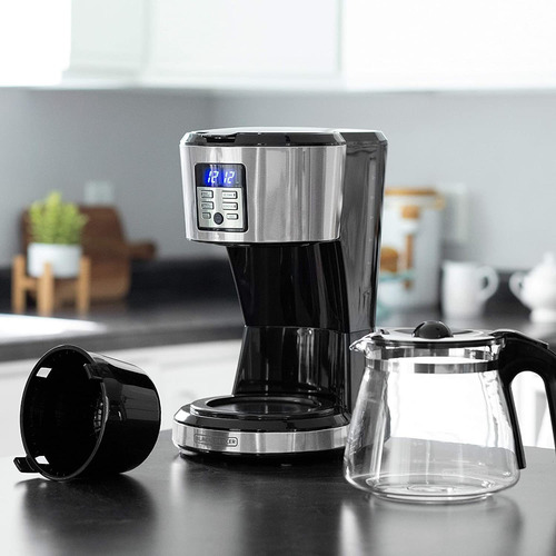 Black Decker Cafetera Programable Filtro Permanente 12 Tazas