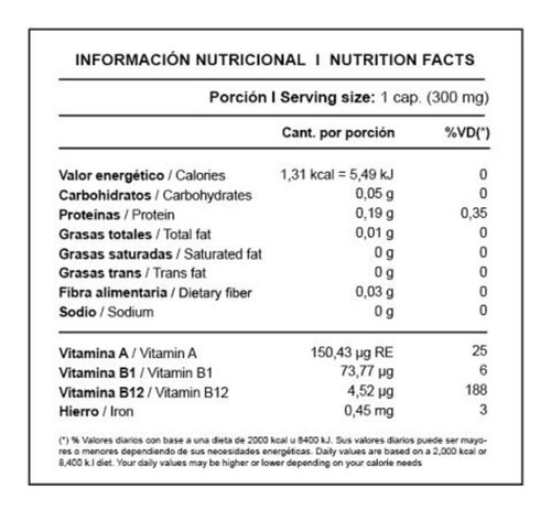 Spirulina X 100 Microalgas Hydro Grow Spiruline H G Laborat Sabor Neutro