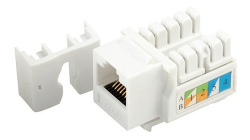 Imagen 1 de 1 de Jack Coupler Rj45 Cat5e Keystone Wireplus+ (3 Unidades)