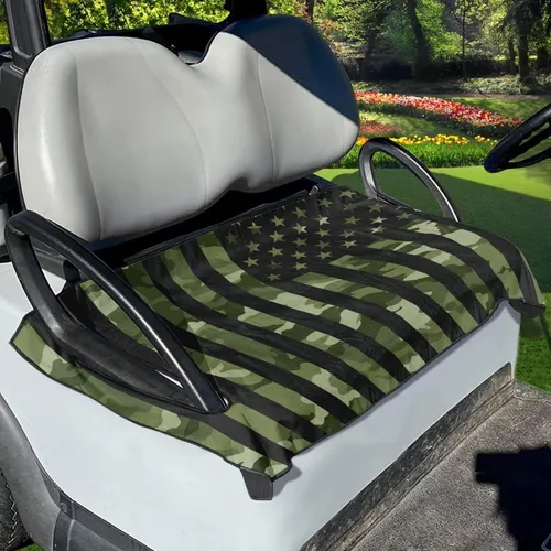 Darisoco Camo Green Usa Flag Golf Covers Para Carro Tie Dye