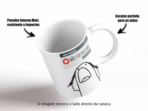 Caneca meme boneco palito flork você está de parabéns