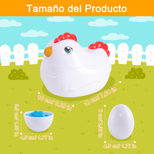 12 Huevos De Juguete, Material Educativo Preescolar, Juguete