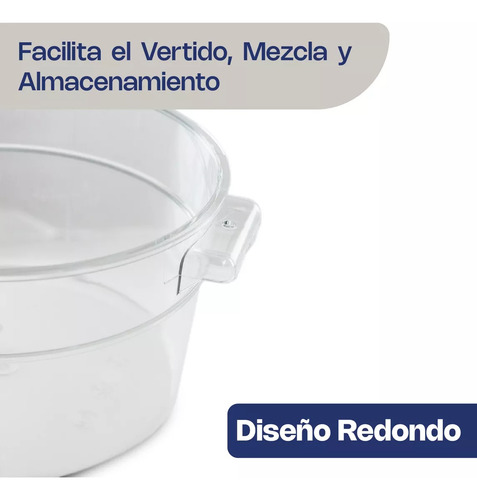 Recipiente Policarbonato Redondo 2 Qt Caledonia Repore-2