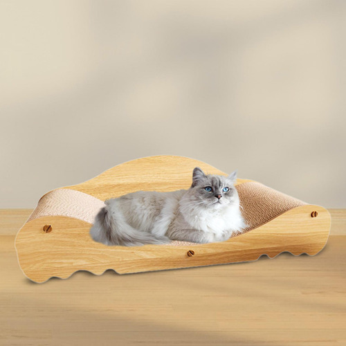 Silla De Tablero De Rasguños De Gato Con 70cmx30cmx23cm