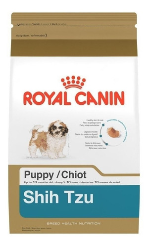 Alimento Royal Canin Breed Health Nutrition Shih Tzu para cão filhote de raça pequena sabor mix em sacola de 1.13kg