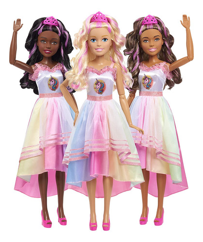Just Play Barbie - Muñeca De Fiesta De Unicornio De 28 Pulga