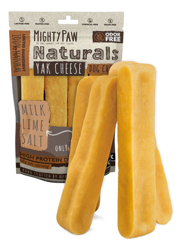 Queso Dog Chews Mighty Paw Yak Con Alto Contenido De Proteín
