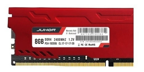 Imagem 4 de 5 de Memória Ram Ddr4 16gb 2x8gb 'juhor' Gamer Pc4-19200 2400mhz