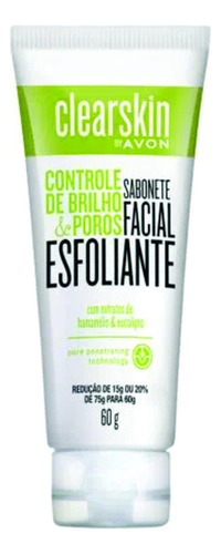 Avon Clearskin Sabonete Facial Esfoliante 75g Tipo de pele Normal