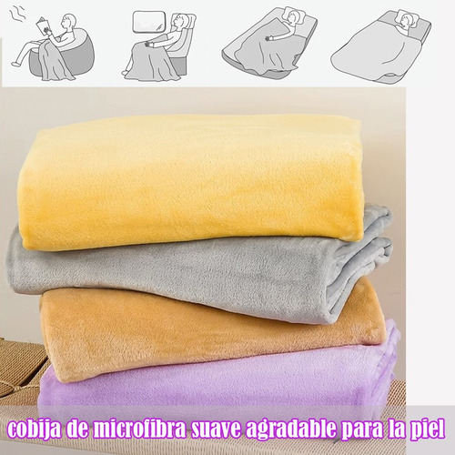 Manta Frazada Cobertores Aborregados Cobija King 180*210cm Azul Marino Lisa