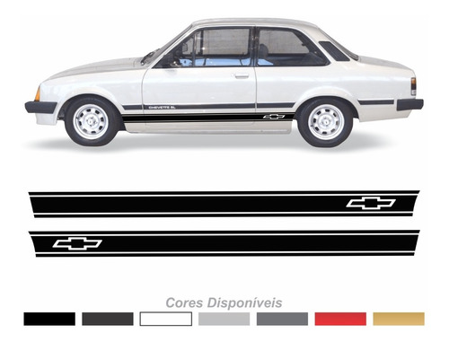 Adesivos Faixas Laterais Compatível Chevrolet Chevette Ch003