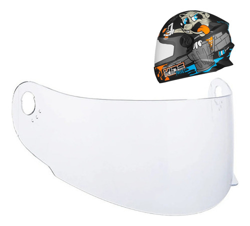 Viseira Capacete Liberty Four Kids 2,0mm Pro Tork Original *