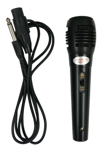 Micrófono De Mano Cableado Ideal Parlante Karaoke Clicshop 