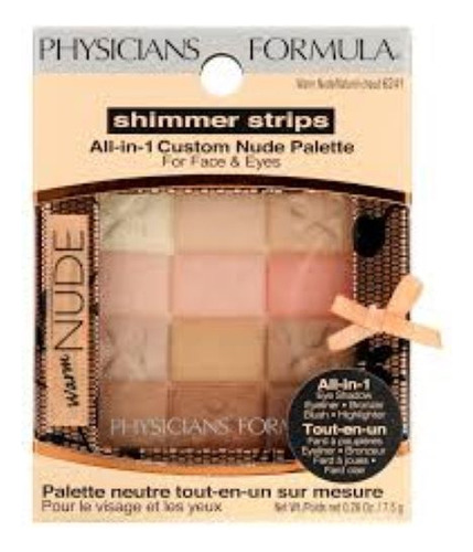 Physicians Formula, Shimmer Strips, Paleta De Nude Todo En 1