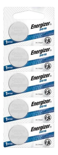 Pack 5 Pilas Cr 2016 Energizer Lithium