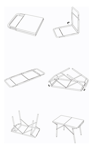 Mesa Plegable, Mesa Portátil, Resistente Al Calor, Muebles