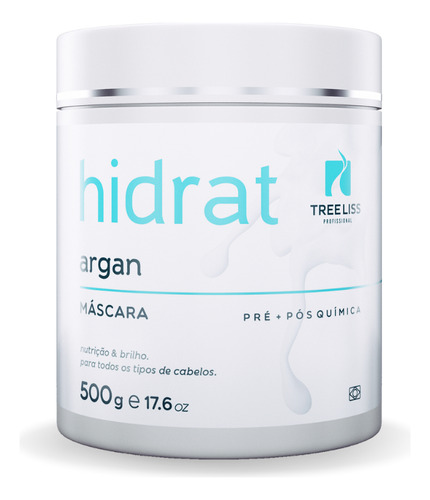 Máscara Hidratação Capilar Argan 500g Tree Liss