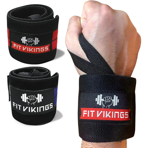 Fit Vikings Wrist Wraps Para Levantamiento De Pesas - Soport