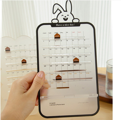 Calendario Mensual De Escritorio, Multifuncional, Bonito Man
