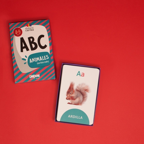 Imagen 6 de 10 de Cartas Didácticas Infantiles Con El Abecedario Y Animales