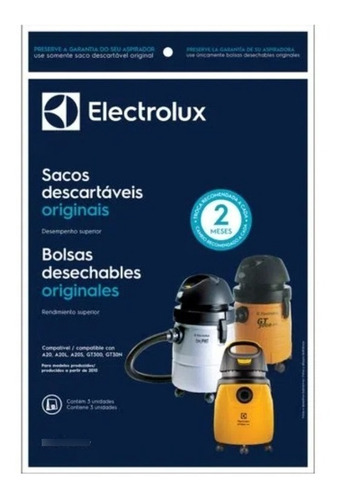 Bolsas Electrolux Gt30 (gt3000)