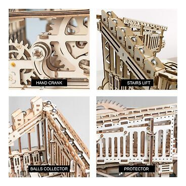 Rokr Marble Run 3d Wooden Puzzles Model Building Kits For