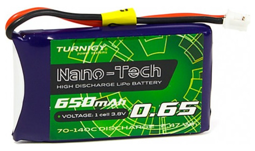 Batería Lipo 1s 3,7v 650mah 70c Turnigy Nano-tech W/jst-ph