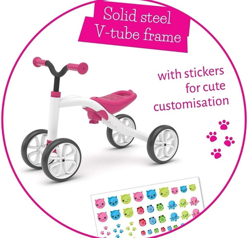 Cuatriciclo Bicicleta De Balance 2 En 1 Chillafish Stickers