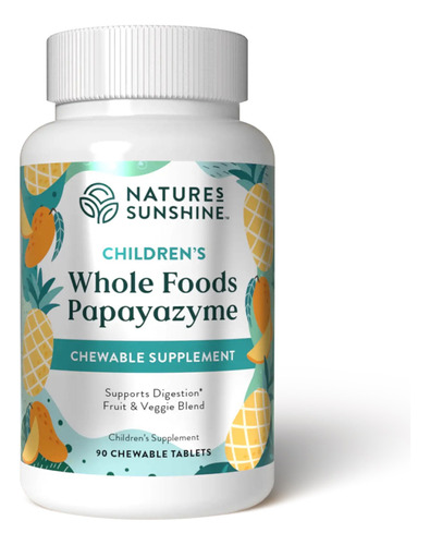 Natures Sunshine Whole Foods Papayazyme 90tabs