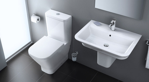 Imagen 8 de 10 de Combo Roca The Gap Bidet 1 O 3 Agujero Inodoro Largo Depósit