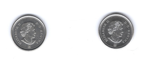 Set Monedas Canada 10 Centavos 2021 Esmaltada Bluenose Unc (Usado)