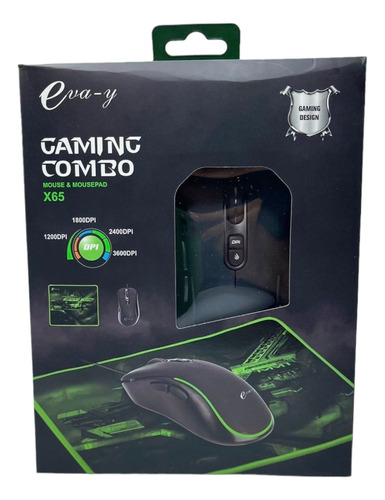 Kit Gaming X65 Mouse Con Mousepad