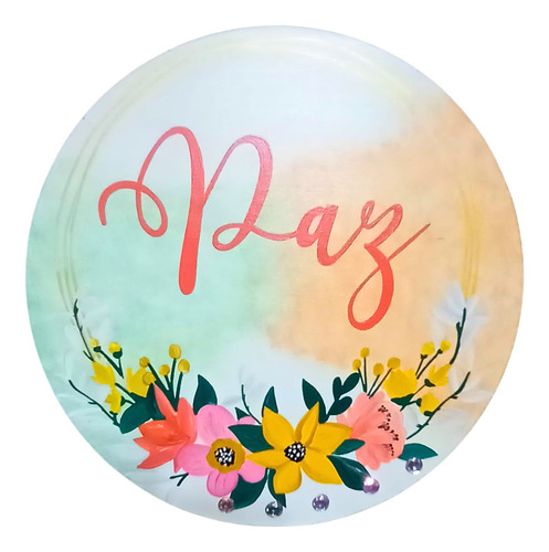 Set De Cuadros Decorativos - Mdf 30 Cm Paz