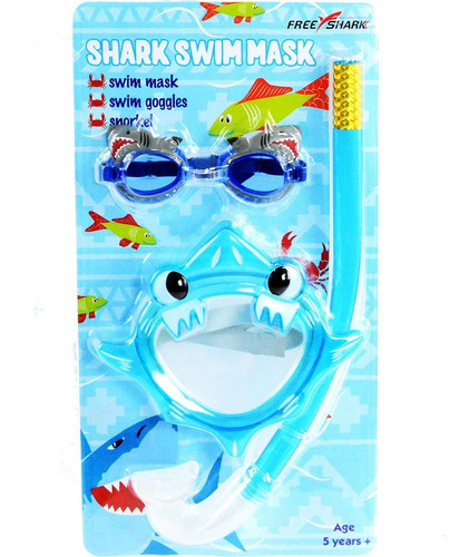 Set Snorkel Mas Mascara Buena Calidad En Plastico Pvc St