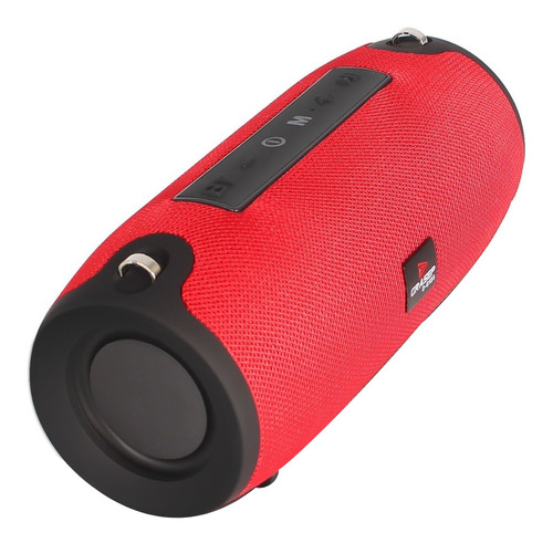 Alto-falante Grasep D-G125 portátil com bluetooth e wifi vermelho 