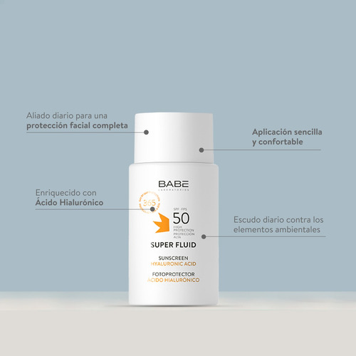 Protector Solar Babé Super Fluid Invisible Spf 50 - 50ml
