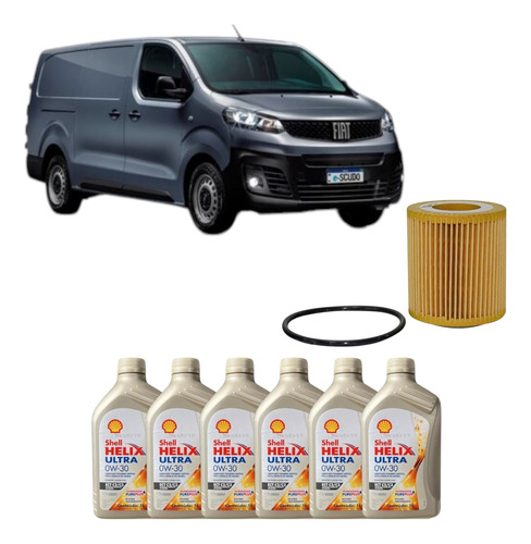Kit Troca De Óleo Fiat Scudo Turbo Diesel 1.5 2022 2023 2024