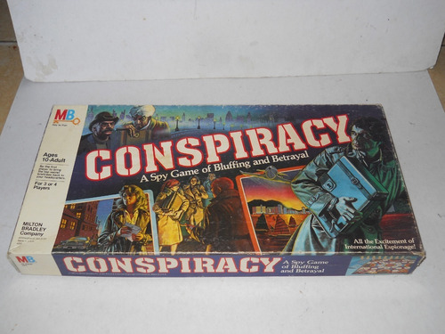 Conspiracy Spy Game Juego Conspiracion Milton Bradley 1982